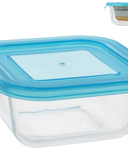 Kvadrātveida stikla pusdienu kārba 800 ml, 6 x 17,5 x 15,5 cm, KITCHEN&GO 8445393406008  Hover