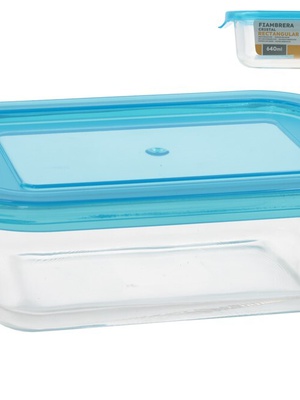 Taisnstūra stikla pusdienu kārba 640 ml, 5,5 x 19,5 x 13 cm, KITCHEN&GO 8445393406022  Hover