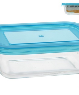 Taisnstūra stikla pusdienu kārba 1040 ml, 6 x 22 x 15,5 cm, KITCHEN&GO 8445393406039  Hover