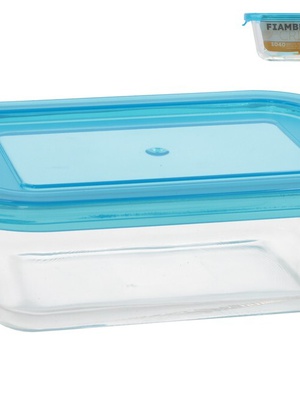 Taisnstūra stikla pusdienu kārba 1040 ml, 6 x 22 x 15,5 cm, KITCHEN&GO 8445393406039  Hover