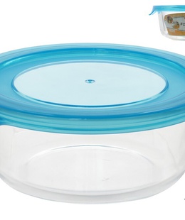 Apaļa stikla pusdienu kārba 620 ml, 6 x 17 x 15,5 cm, KITCHEN&GO 8445393406053  Hover