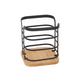 Galda piederumu turētājs, 12,5 x 12,5 x 14 cm, melns, KITCHEN&GO 8445393419022