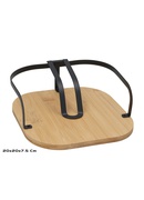 Salvešu turētājs, 20 x 20 x 7,5 cm, melns, KITCHEN&GO 8445393419039