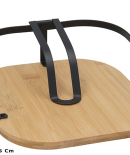 Salvešu turētājs, 20 x 20 x 7,5 cm, melns, KITCHEN&GO 8445393419039  Hover