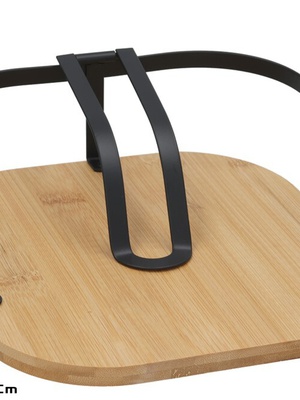 Salvešu turētājs, 20 x 20 x 7,5 cm, melns, KITCHEN&GO 8445393419039  Hover