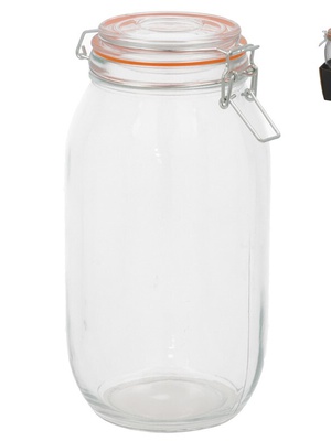 Hermētiska burka 2000 ml, 25 x 12 x 12 cm, KITCHEN&GO 8445393424361  Hover