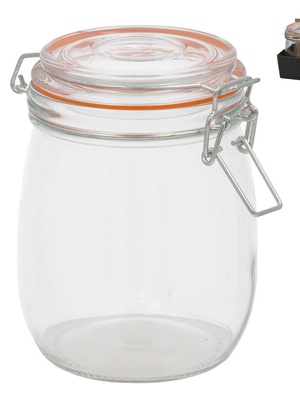 Hermētiska burka 750 ml, 14,3 x 11,5 x 14 cm, KITCHEN&GO 8445393424392  Hover