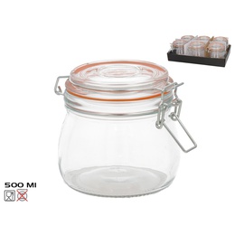 Hermētiska burka 500 ml, 10,5 x 11 x 14 cm, KITCHEN&GO 8445393424408
