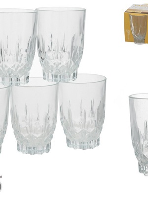 Glāzes (6 gab.), 225 ml, 10 x 7 x 7 cm, KITCHEN&GO 8445393430607  Hover