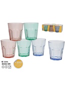 Glāzes (6 gab.) 300 ml, 9 x 8,7 x 8,7 cm, KITCHEN&GO 8445393436319