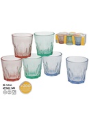 Glāzes (6 gab.) 250 ml, 8,5 x 8,3 x 8,3 cm, KITCHEN&GO 8445393436326