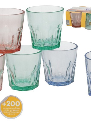 Glāzes (6 gab.) 250 ml, 8,5 x 8,3 x 8,3 cm, KITCHEN&GO 8445393436326  Hover