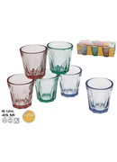 Glāzes (6 gab.) 45 ml, 5,5 x 5 x 5 cm, KITCHEN&GO 8445393436418