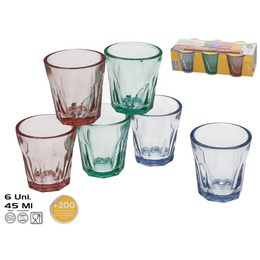 Glāzes (6 gab.) 45 ml, 5,5 x 5 x 5 cm, KITCHEN&GO 8445393436418