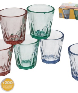 Glāzes (6 gab.) 45 ml, 5,5 x 5 x 5 cm, KITCHEN&GO 8445393436418  Hover
