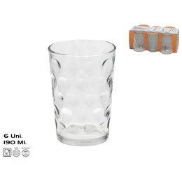 Glāzes (6 gab.) 190 ml, 10 x 9 x 7 cm, KITCHEN&GO 8445393443836