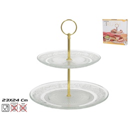 2 līmeņu kūku statīvs, 24 x 23 x 23 cm, KITCHEN&GO 8445393529356