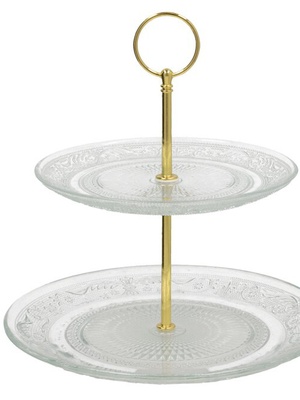 2 līmeņu kūku statīvs, 24 x 23 x 23 cm, KITCHEN&GO 8445393529356  Hover