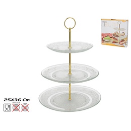 3 līmeņu kūku statīvs, 36 x 25 x 25 cm, KITCHEN&GO 8445393529363