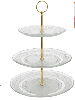 3 līmeņu kūku statīvs, 36 x 25 x 25 cm, KITCHEN&GO 8445393529363  Hover