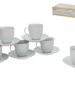 6 tasīšu/apakštasīšu komplekts, 8 x 13,5 x 13,5 cm, KITCHEN&GO 8445393535234  Hover