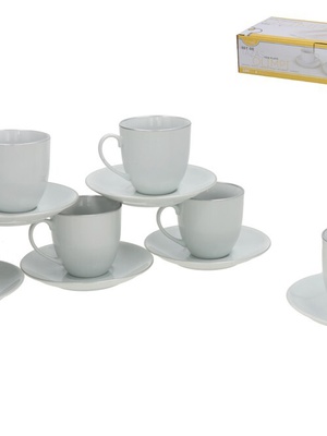 6 tasīšu/apakštasīšu komplekts, 8 x 13,5 x 13,5 cm, KITCHEN&GO 8445393535234  Hover