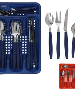 25 daļu galda piederumu komplekts, 2 veidi, 3,5 x 29 x 20 cm, KITCHEN&GO 8445393541358  Hover