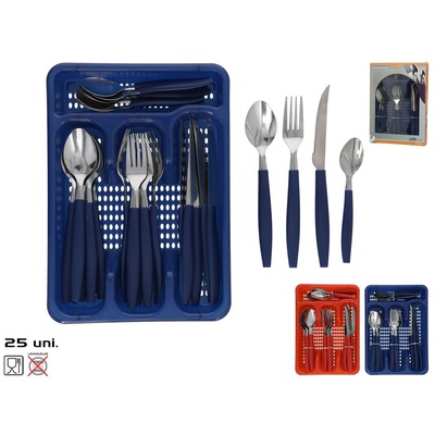 25 daļu galda piederumu komplekts, 2 veidi, 3,5 x 29 x 20 cm, KITCHEN&GO 8445393541358