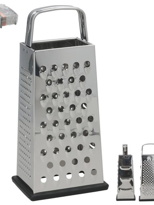 Daudzfunkcionāla rīve, tērauda, 24,5 x 11 x 8,5 cm, KITCHEN&GO 8445393541679  Hover