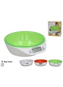 Digitālie virtuves svari 5 kg, 18,5 x 20,5 x 6 cm, 3 veidi, KITCHEN&GO 8445393543130