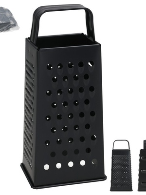 4 pušu nerūsējošā tērauda rīve 10,5 x 8 x 23 cm, KITCHEN&GO 8445393546124  Hover