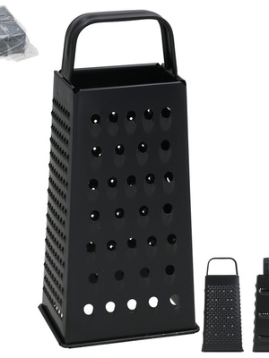 4 pušu nerūsējošā tērauda rīve 9,5 x 7 x 21 cm, KITCHEN&GO 8445393546131  Hover