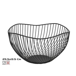 Metāla augļu trauks 25,5 x 13,5 cm, KITCHEN&GO 8445393557274
