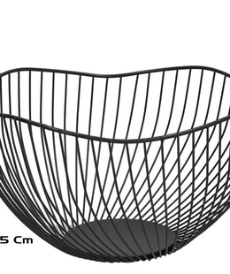 Metāla augļu trauks 25,5 x 13,5 cm, KITCHEN&GO 8445393557274  Hover