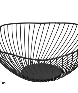 Metāla augļu trauks 25,5 x 10 cm, KITCHEN&GO 8445393557281  Hover