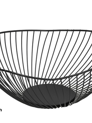 Metāla augļu trauks 25,5 x 10 cm, KITCHEN&GO 8445393557281  Hover