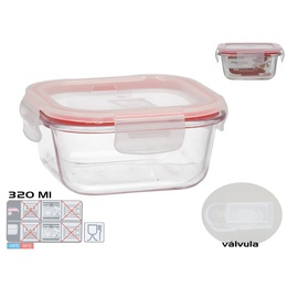 Kvadrātveida pusdienu kārba 320 ml, 5,5 x 12 x 12 cm, KITCHEN&GO 8445393578620