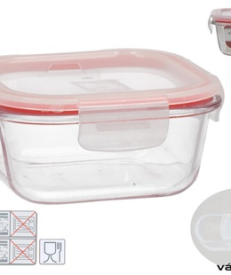 Kvadrātveida pusdienu kārba 320 ml, 5,5 x 12 x 12 cm, KITCHEN&GO 8445393578620  Hover