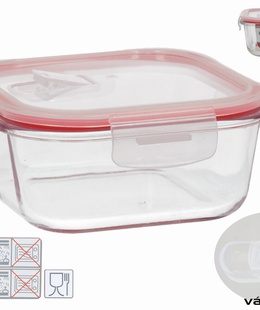 Kvadrātveida pusdienu kārba 800 ml, 7 x 15,5 x 15,5 cm, KITCHEN&GO 8445393578644  Hover