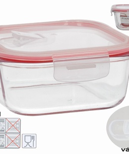 Kvadrātveida pusdienu kārba 1200 ml, 7,5 x 18 x 18 cm, KITCHEN&GO 8445393578651  Hover