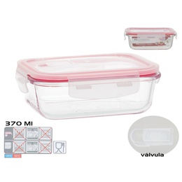 Taisnstūra pusdienu kārba 370 ml, 5,5 x 15,5 x 11 cm, KITCHEN&GO 8445393578668