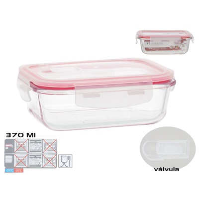 Taisnstūra pusdienu kārba 370 ml, 5,5 x 15,5 x 11 cm, KITCHEN&GO 8445393578668