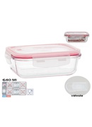 Taisnstūra pusdienu kārba 640 ml, 6,5 x 17,5 x 13 cm, KITCHEN&GO 8445393578675