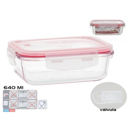 Taisnstūra pusdienu kārba 640 ml, 6,5 x 17,5 x 13 cm, KITCHEN&GO 8445393578675