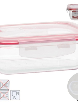 Taisnstūra pusdienu kārba 640 ml, 6,5 x 17,5 x 13 cm, KITCHEN&GO 8445393578675  Hover