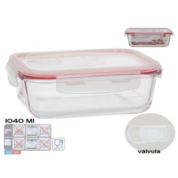 Taisnstūra pusdienu kārba 1040 ml, 6,5 x 20,5 x 15,5 cm, KITCHEN&GO 8445393578682