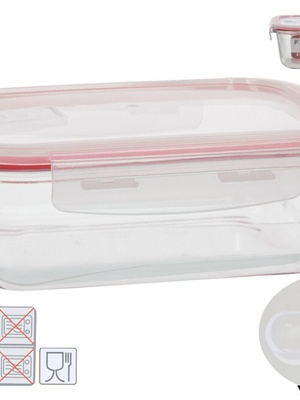 Taisnstūra pusdienu kārba 1520 ml, 7,5 x 22,5 x 17,5 cm, KITCHEN&GO 8445393578699  Hover