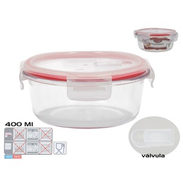 Apaļa pusdienu kārba 400 ml, 6 x 13,5 x 13,5 cm, KITCHEN&GO 8445393578705