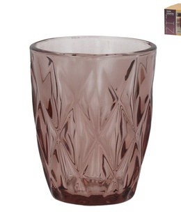 Stikla krūzes (6 gab.) 280 ml, rozā, 10 x 8 x 8 cm, KITCHEN&GO 8445393604749  Hover