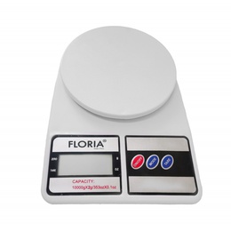 Floria ZLN 9075 digitālie virtuves svari, ietilpība 2 g–10 000 g, LCD displejs, maksimums 10 kg